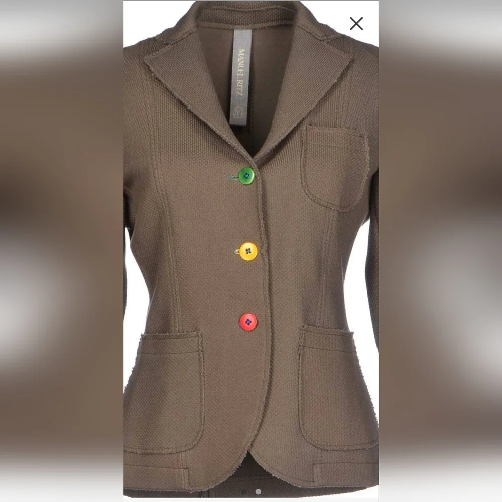 Manuel Ritz Stretch Blazer Size 4 - RARE! - Picture 3 of 3